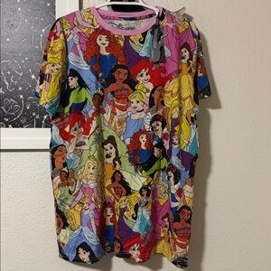 NWT Disney Princess Allover Print T Shirt
